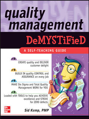 Quality Management Demystified - ebook
